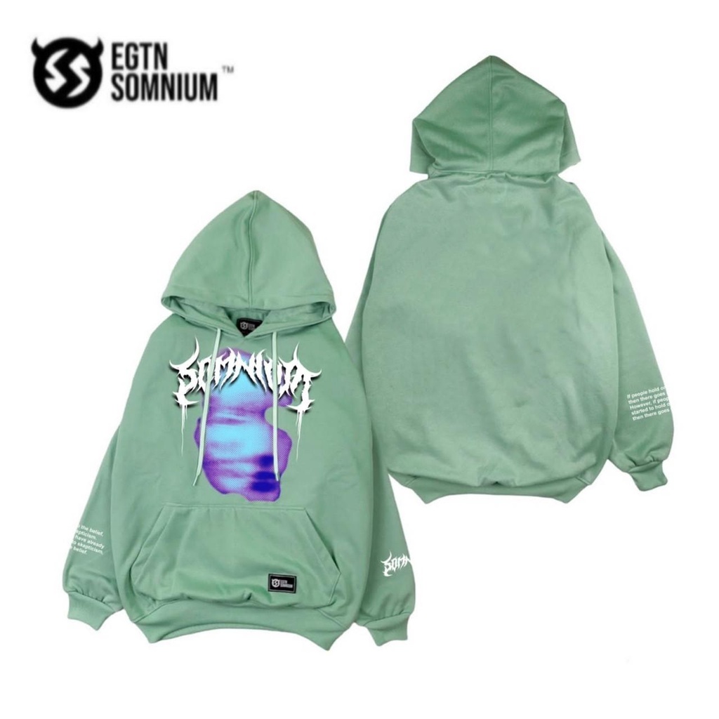 (METAL SIMPLE) Switer Hoodie Mint Pria Keren Jaket Hodie Jumper Warna Mint Motif Fullprint Sweater Hudie Cowok Distro Mint Sweatshirt