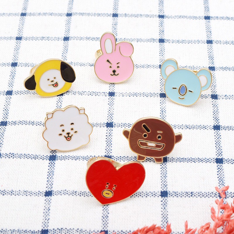 [BS] BISA COD KPOP BTS BT21 Cincin Ring Aksesoris Wanita TATA COOKY - KP023