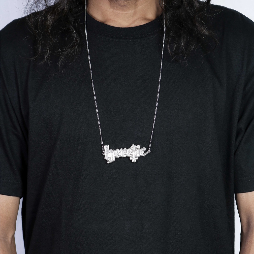 Pendant Necklace / Kalung - Heretic Logo Silver