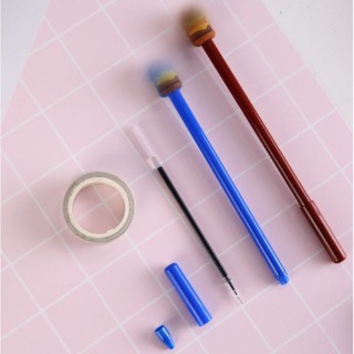 TJM PB240 Pulpen Karakter Hamburger Doraemon Cony Bear Tororo Pena Berkaraketer Burger Kartun Line