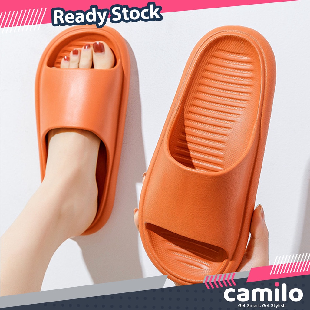 ☀CAMILO☀ SD02 Sandal Rumah Berkualitas Sandal Kamar Mandi Berbahan Empuk Sandal Karet Wanita Pria Couple  SD02