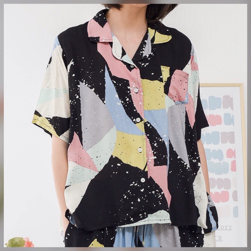 Kalla set - Sleepwear / Piyama Baju Tidur Rayon by RAHA Sleepwear-Galaxy