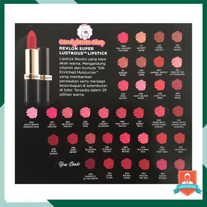 REVLON LIPSTIK SUPER LUSTROUS