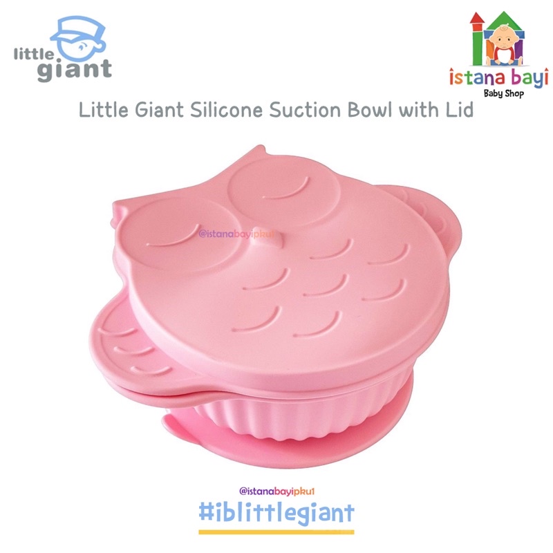 Little Giant LG 1201 Silicone Suction Bowl With Lid - Alat Mpasi Bayi