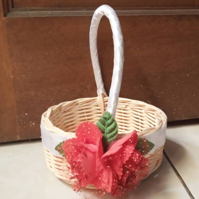 Flower girl basket / keranjang tabur bunga