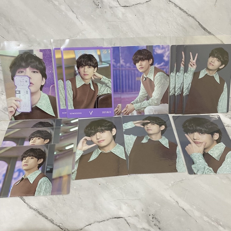 BTS sowoozoo mini photocard photo card pc official V kim taehyung