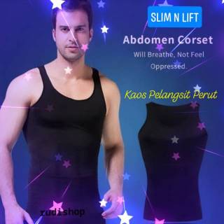  KAOS  DALAM KUTANG SINGLET  SLIM N LIFT KORSET PRIA 