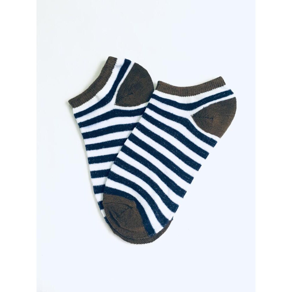 FAYES Kaos Kaki Wanita Ankle Kaos kaki Cute Kaos Kaki Motif Kaos Kaki Semata Kaki Socks U16-H02 BROWN