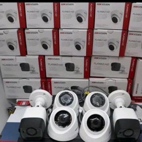 Paket CCTV Hikvision 5MP DVR 8 Channel 6 HDD 2TB Lengkap Siap Pasang