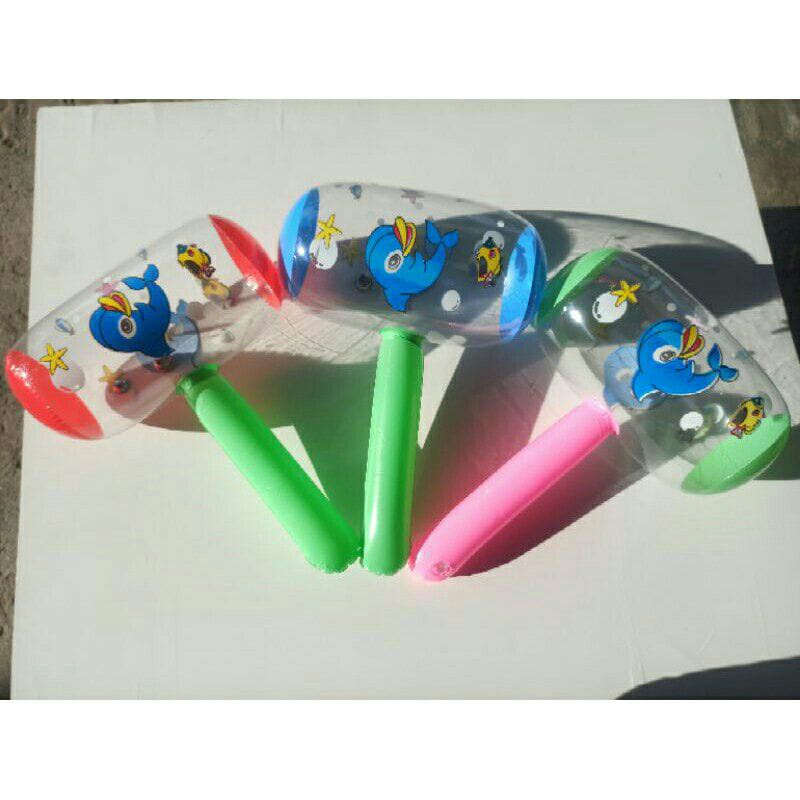 Balon palu tiup/ mainan kerincingan/ kerincingan palu tiup