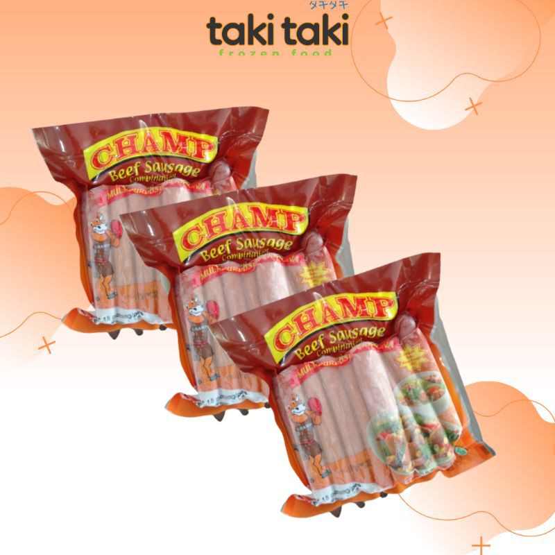 

Champ Beef sausage 375gram