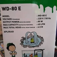 Pompa Celup WASSER WD-80 E Submersibel Pump Non Filter Kolam Ikan