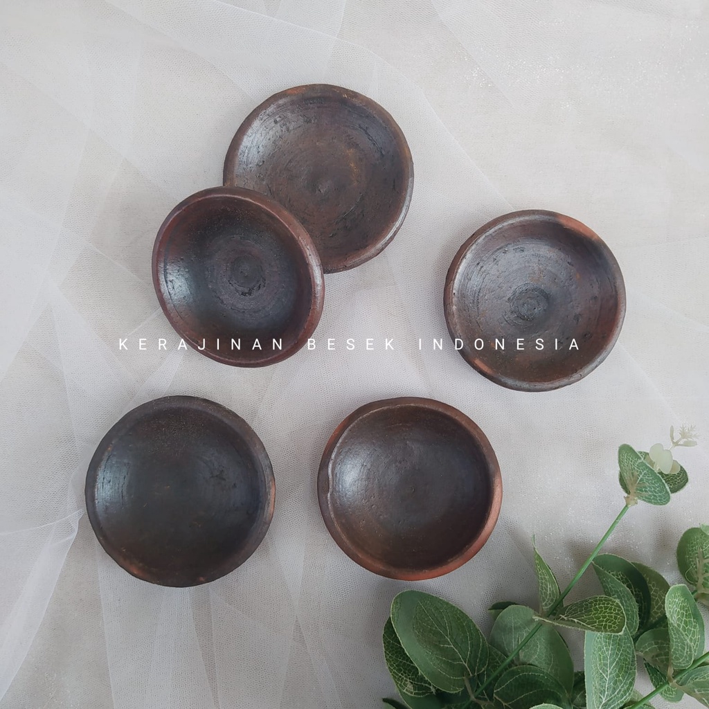 MANGKUK TANAH LIAT ukuran 10cm // Mangkuk tanah liat murah // Mangkuk gerabah// Mangkuk ramah lingku