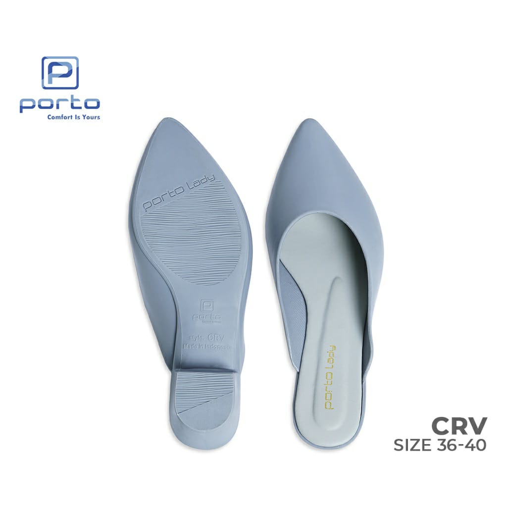 (COD) Sepatu Selop Wedges Kantor Korea Porto CRV