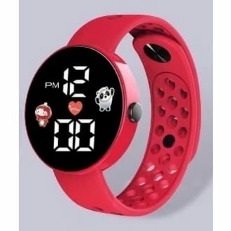 Jam Tangan Led Rubber Fashion Pria Wanita Waterproof Kasual Keseharian