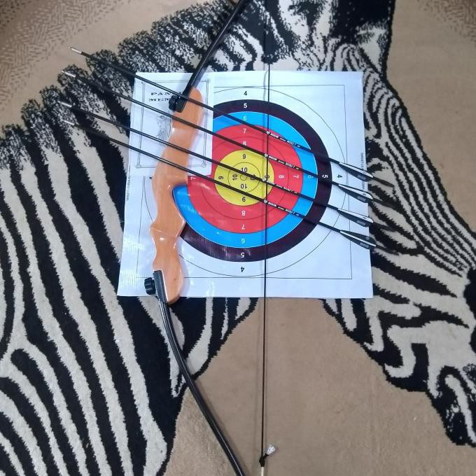 Panah Paket 4 Arrow Fiber khusus Dewasa Busur / Panahan / Archery