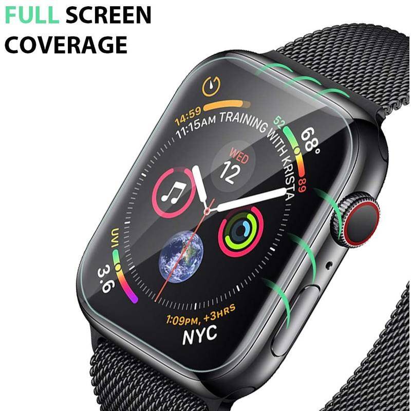 Pelindung Layar Full Cover Anti blue light 38mm 41mm 42mm 40mm 44mm 45mm Untuk Apple Watch Seri 7 6 SE 5 4 3 2