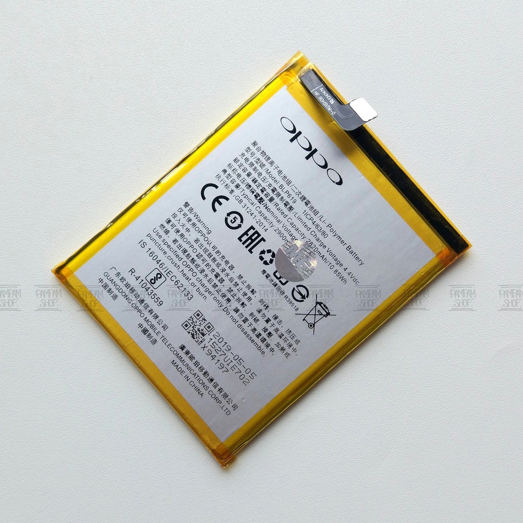 Baterai Oppo A39 A57 BLP619 Original OEM Batre Batrai Battery BLP 619 HP Handphone