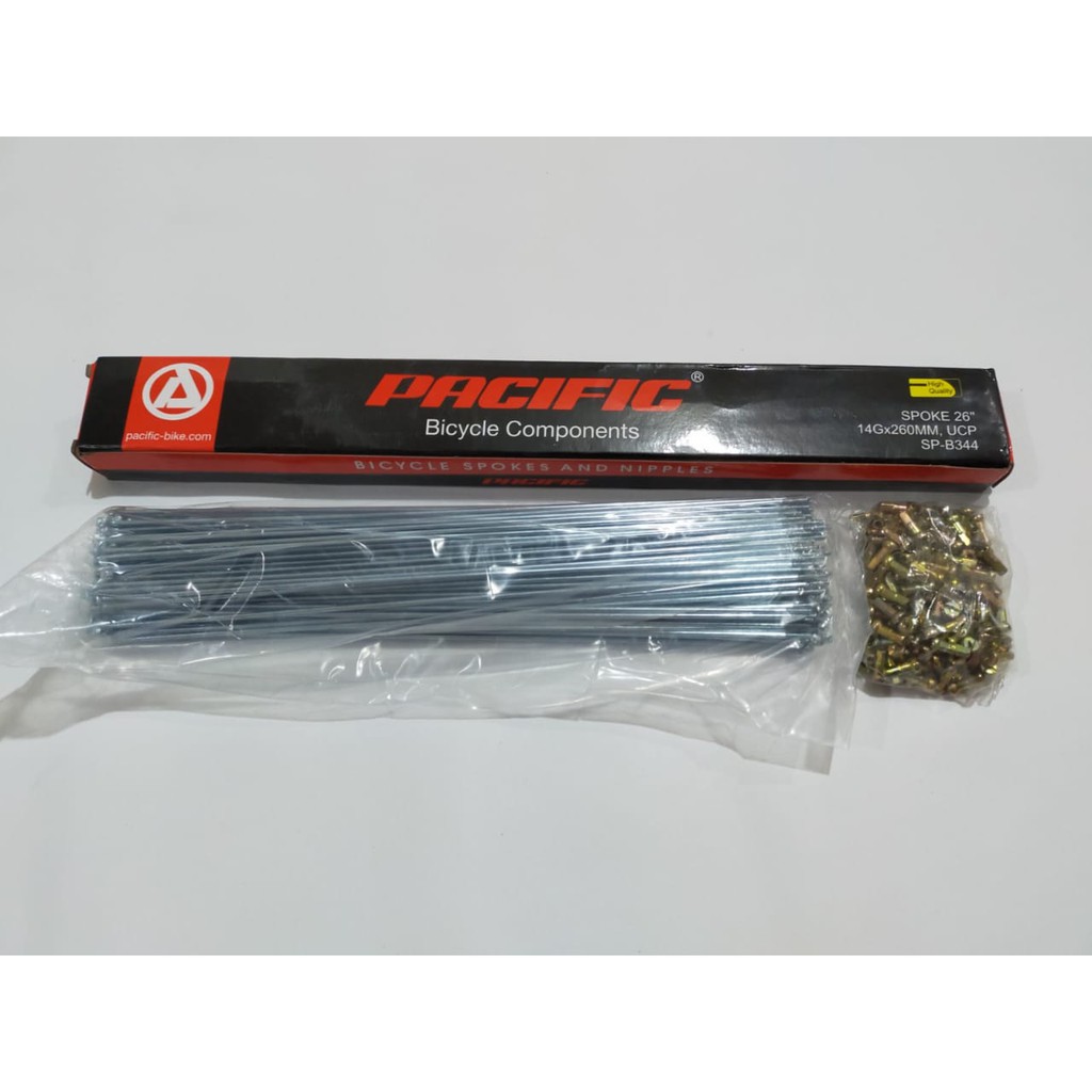 Pacific jari jari 26 CP spoke @ 36 pcs panjang 260 mm sepeda MTB