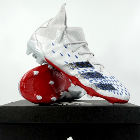 Sepatu Bola Adidas Predator Freak 3 FG Silver Metallic FY2219 Original BNIB