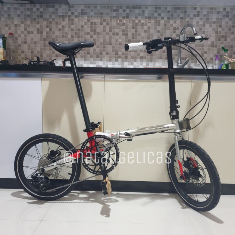 Element Troy X 10S Chromoly - Grey Green & Red Silver