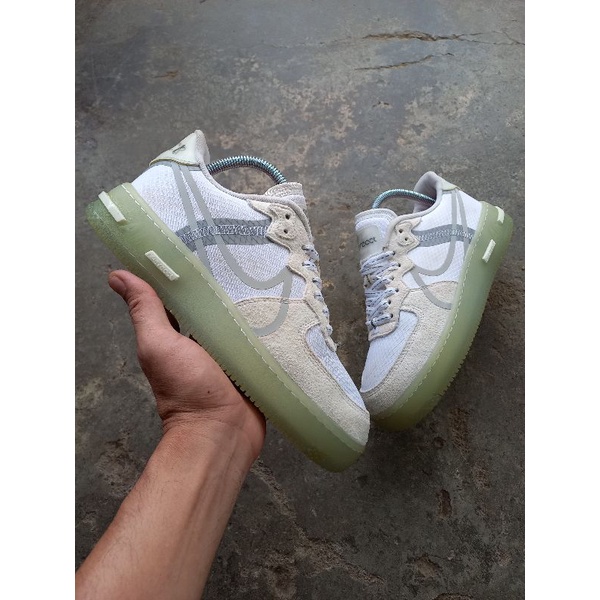 Nike Air Force 1 React White light Bone size 40