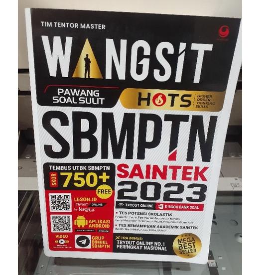 

Paling Diminati! BUKU WANGSIT SBMPTN SAITEK 2023 BY TIM TENTOR MASTER (FREE BUBLEWRAP)