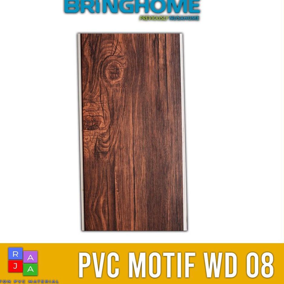 code b0B5n-- Plafon PVC Motif Mewah Kayu Doff Wood 8 Harga Permeter