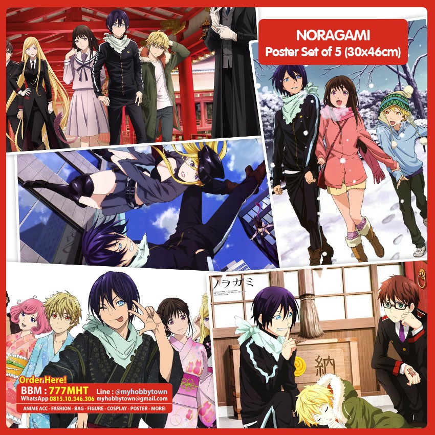 Poster Anime Noragami Set Of 5