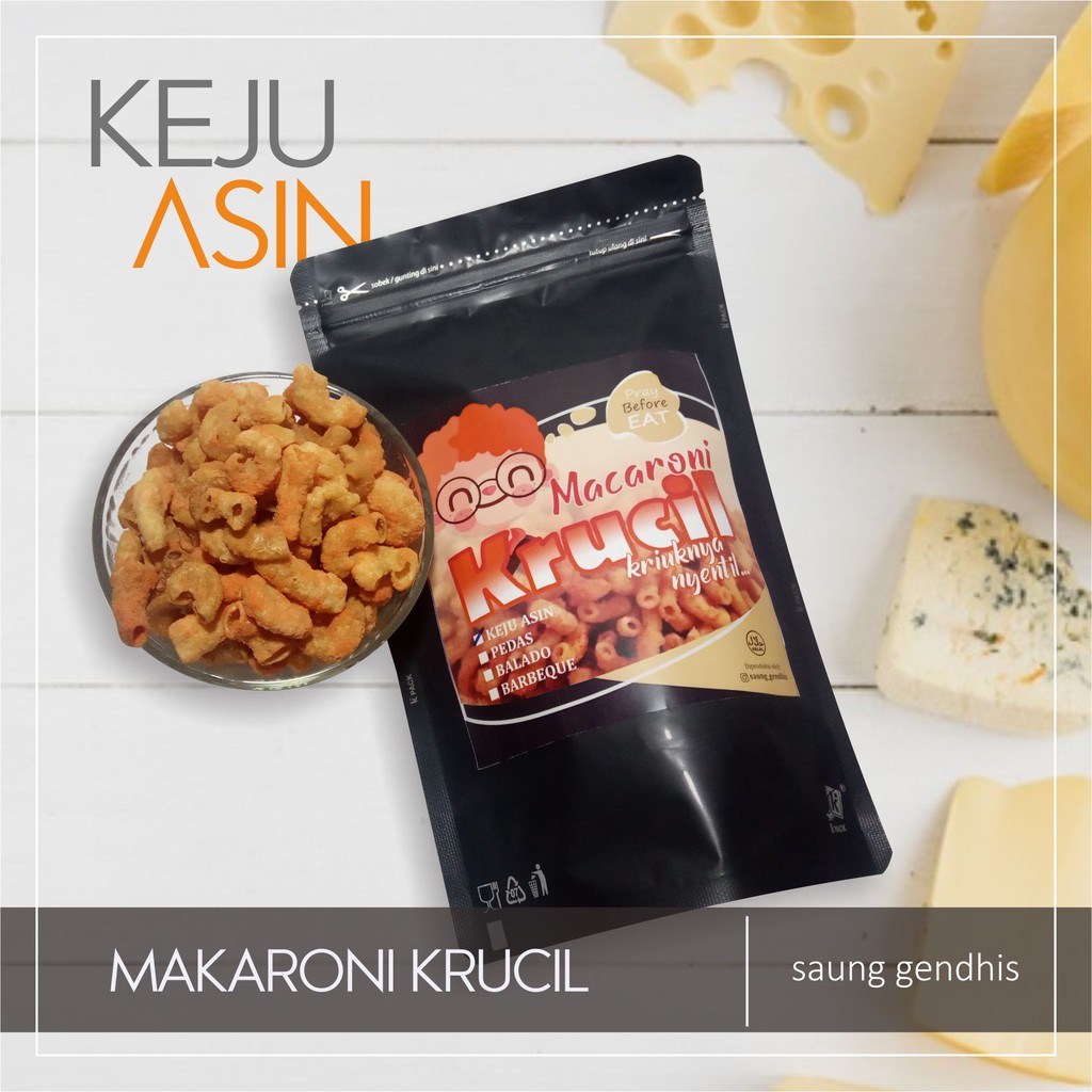 

MAKARONI KRUCIL KEJU ASIN