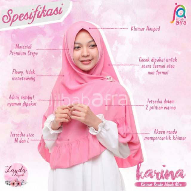 READY STOCK!! Hijab Instan KARINA Jilbab Afra