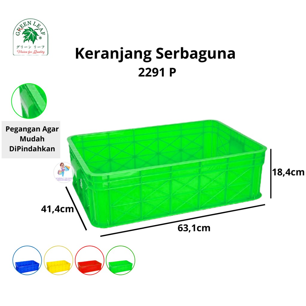 Green Leaf Container / Keranjang Industri 2291 P