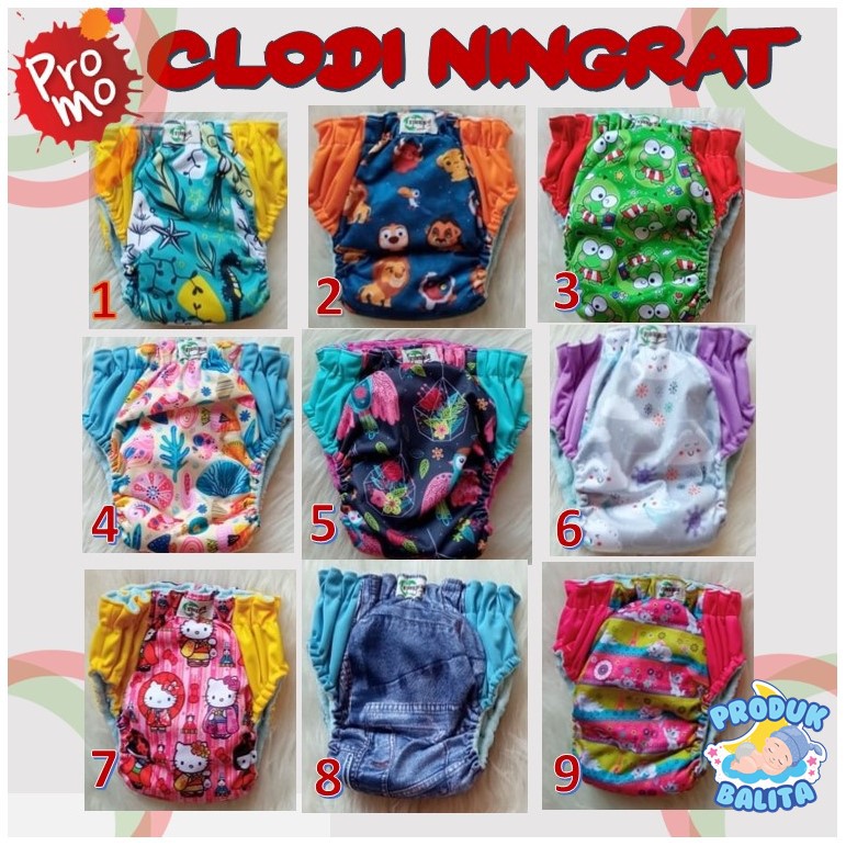 COD 3 Pcs Clodi Bayi Ningrat Aio Rguler Pants BB 5-17 Kg Paket Murah Popok Bayi Kain Cuci Ulang Terlaris