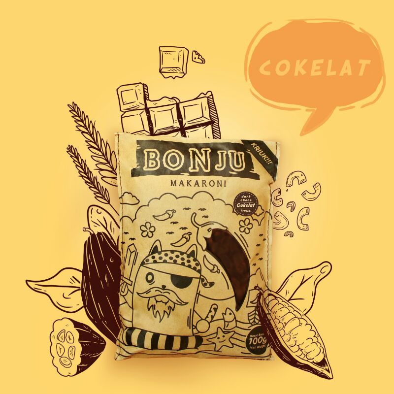 

(HARGA GROSIR LEBIH MURAH) Makaroni Bonju Cokkat