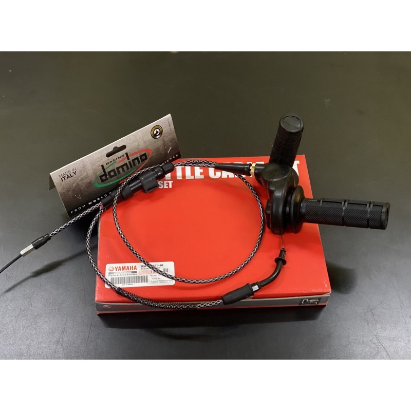 GAS SPONTAN DOMINO 2 DUA CABANG RX KING KABEL ORIGINAL-CARBON ORIGINAL