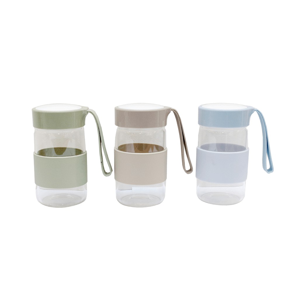 

JYSK Botol Minum Gloine Drinking Bottle Glass Mini 340ML Assorted