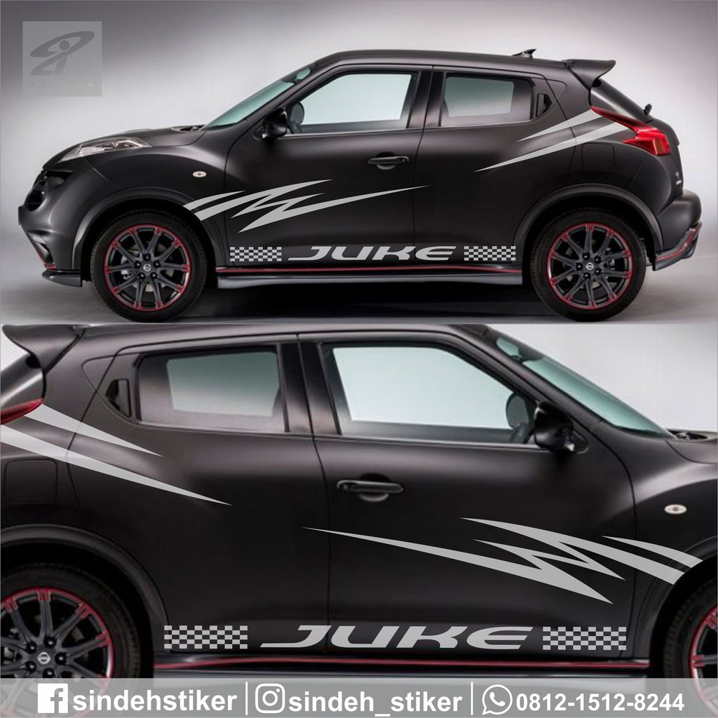 Cutting Sticker Mobil Keren Juke Jazz Hrv Agya Brio Avanza Ayla Datsun Mazda Stiker Mobil Striping Shopee Indonesia