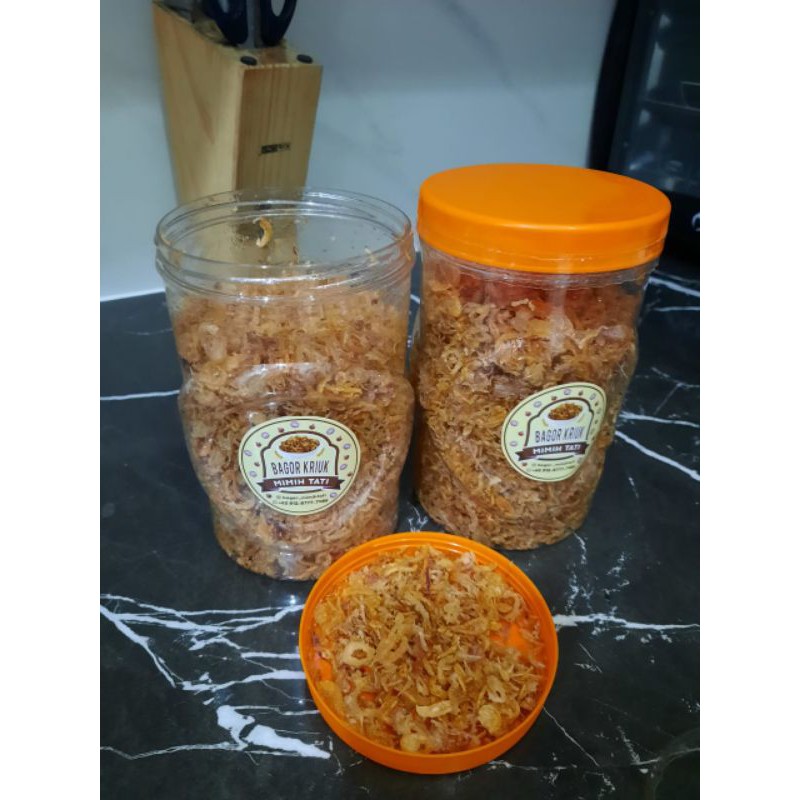 

Bawang goreng "Bagor Kriuk Mimih Tati" (Home Made)
