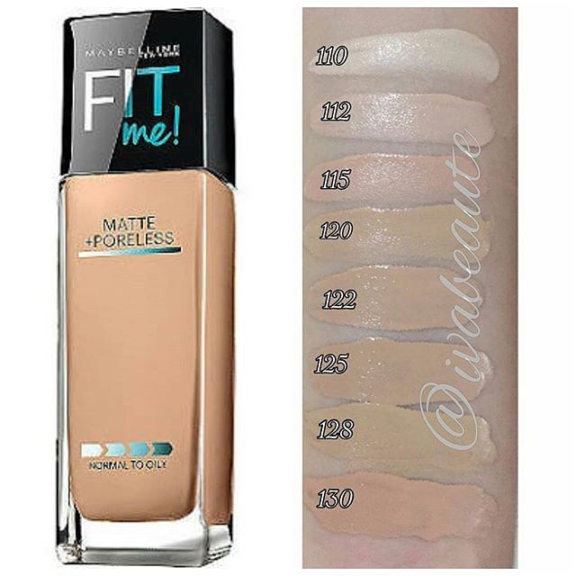 Maybelline Fit Me Matte Foundation ! Matte + Poreless Liquid Foundation | ~30ml Botol