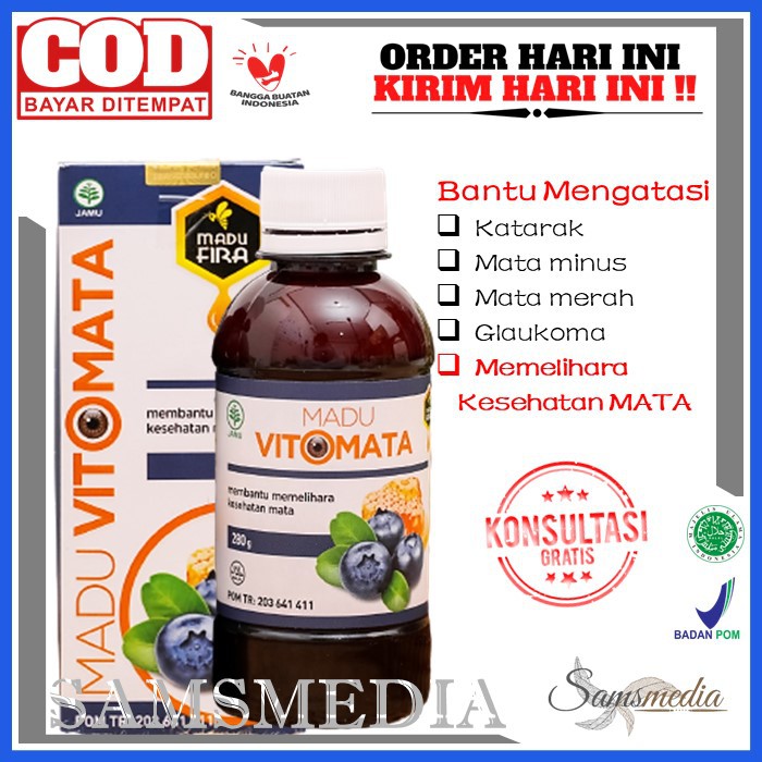 Madu Vitomata Obat Mata Minus Vito Mata Merah Obat Herbal Mata Mines Berair katarak Glukoma Pitomata