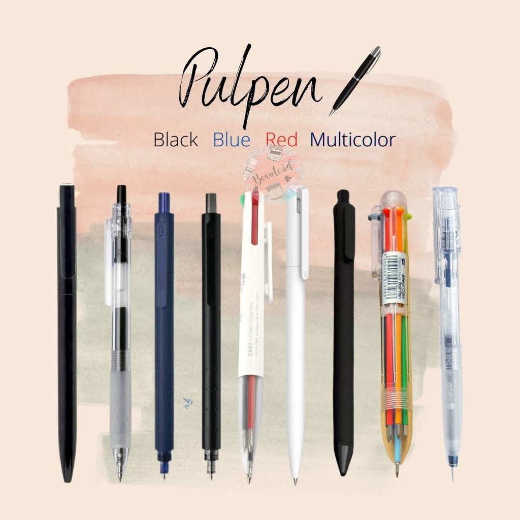 

Pulpen Pena Bolpoin Pen Gel Tinta Ink Pen KACO 0.5mm Alat Tulis Kantor Kerja Sekolah Kuliah Premium Hitam Biru Merah Multicolor / Black / Blue / Red