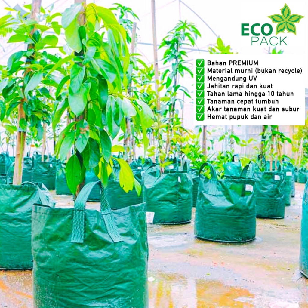 Planter Bag Eco Pack 100 Liter Grow Bag Ecopack Kualitas Premium