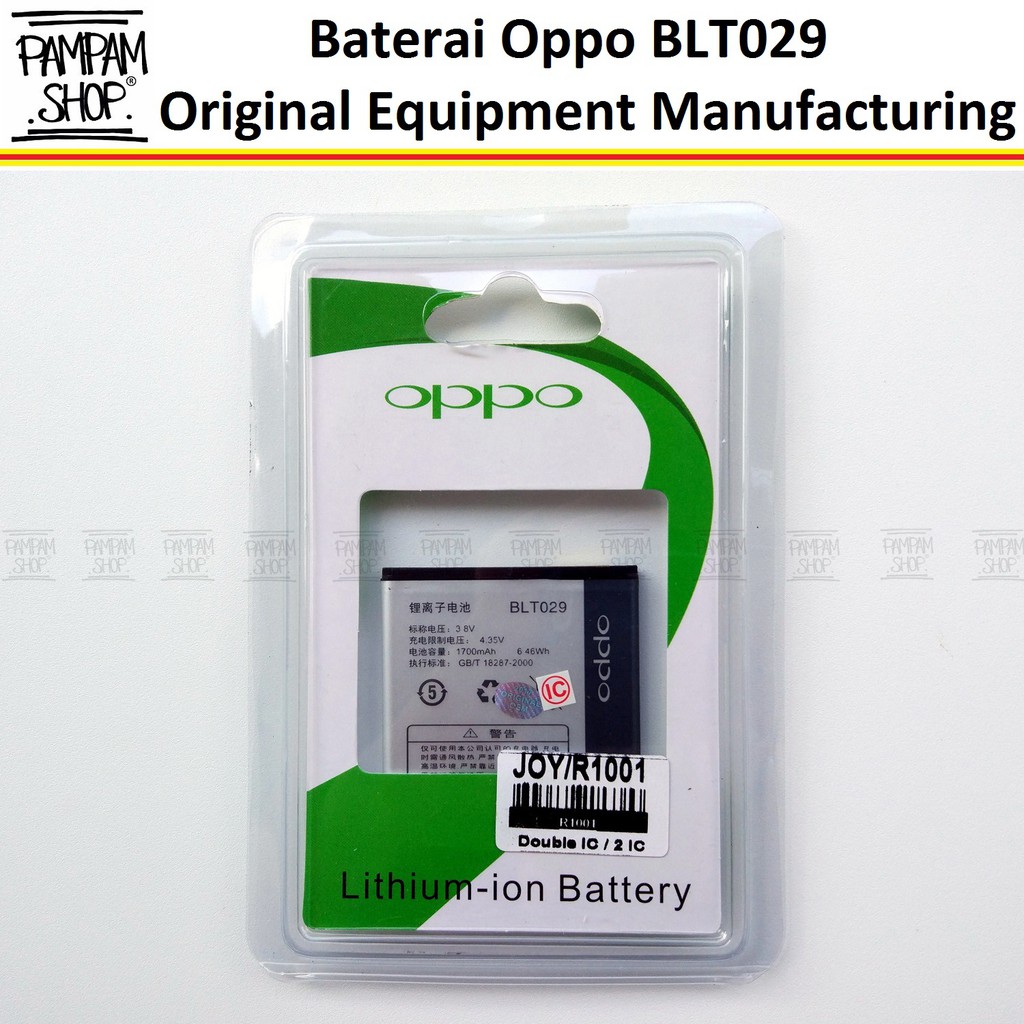 Baterai Oppo BLT029 Muse R821 Clover R815 Joy R1001 Original OEM Batre Batrai HP BLT 029 Handphone