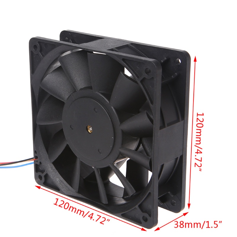 Bt PFC1212DE Cooling Fan 12x12x3.8cm 4Pin 4kabel PWM Speed Control Bearing Kipas Angin