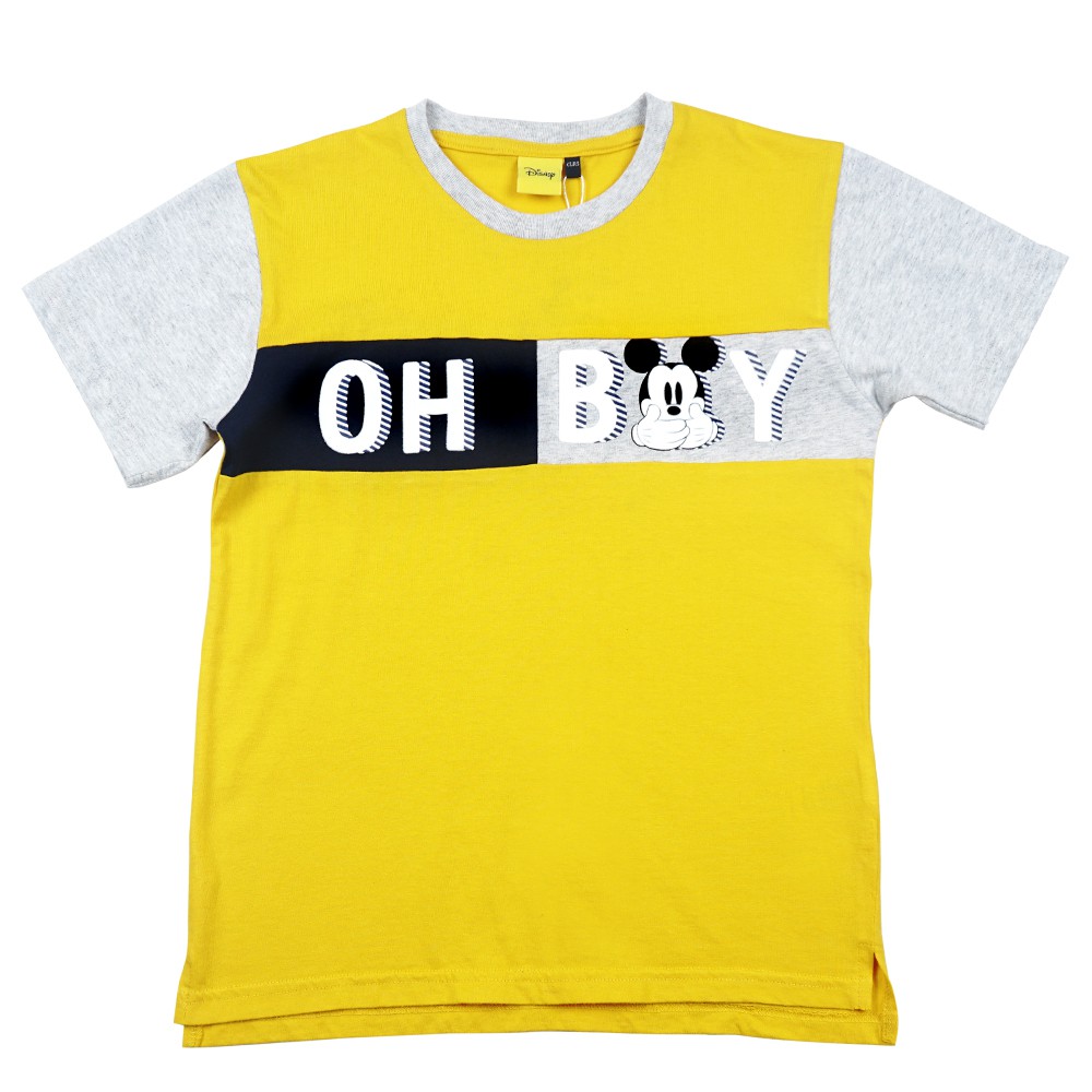 KIDS ICON Kaos  Anak  Laki  laki  Mickey with Flocking Print 