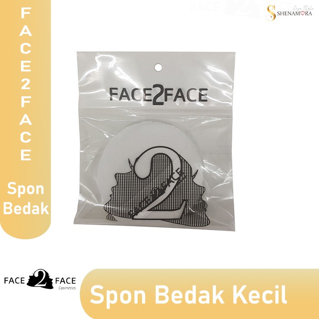 Face 2 Face  Spon Muka / Spon Bedak Tabur Type Bulat