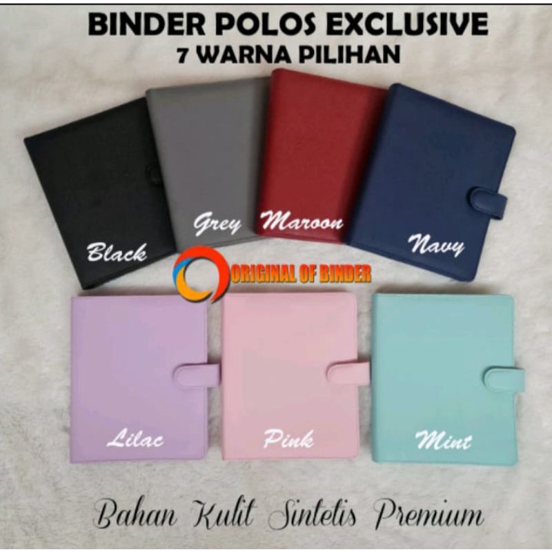 

BINDER POLOS EXCLUSIVE 9 WARNA A5(20RING) B5(26RING)