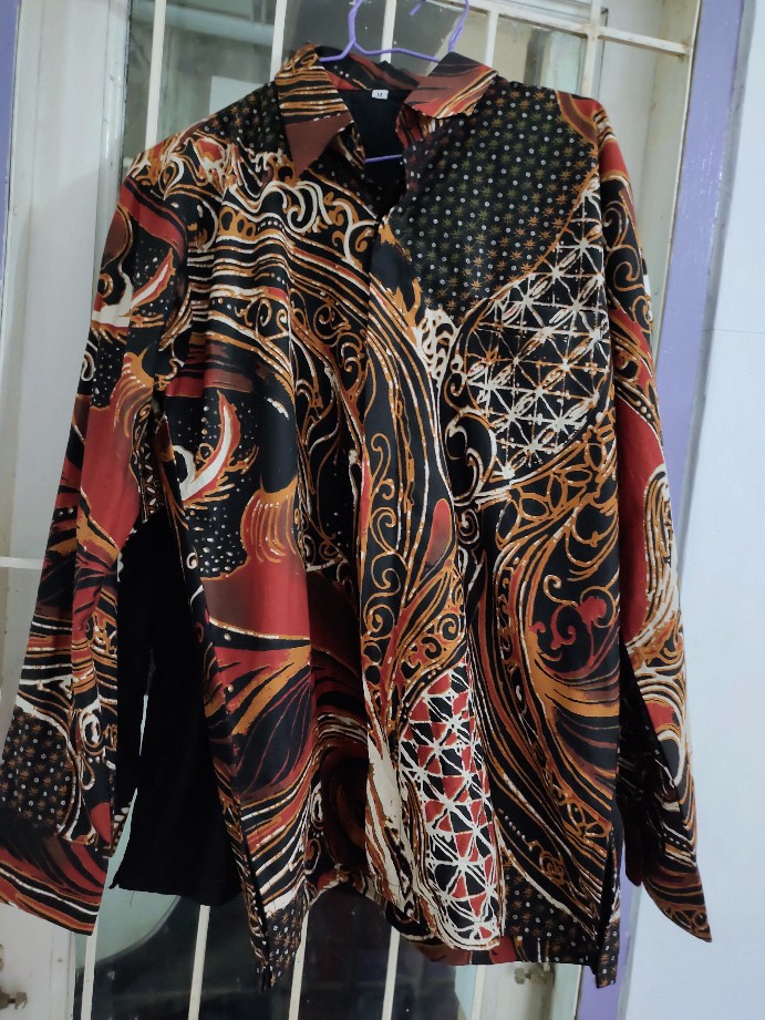 Batik Pria Bima Lengan Panjang Size M-xxl Full Furing Batik Solo Katun Halus Sragenan
