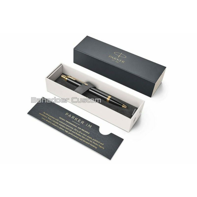 

PULPEN PARKER ORIGINAL IM BLACK CLIP GOLD GRATIS CUSTOM GRAFIR NAMA ANDA