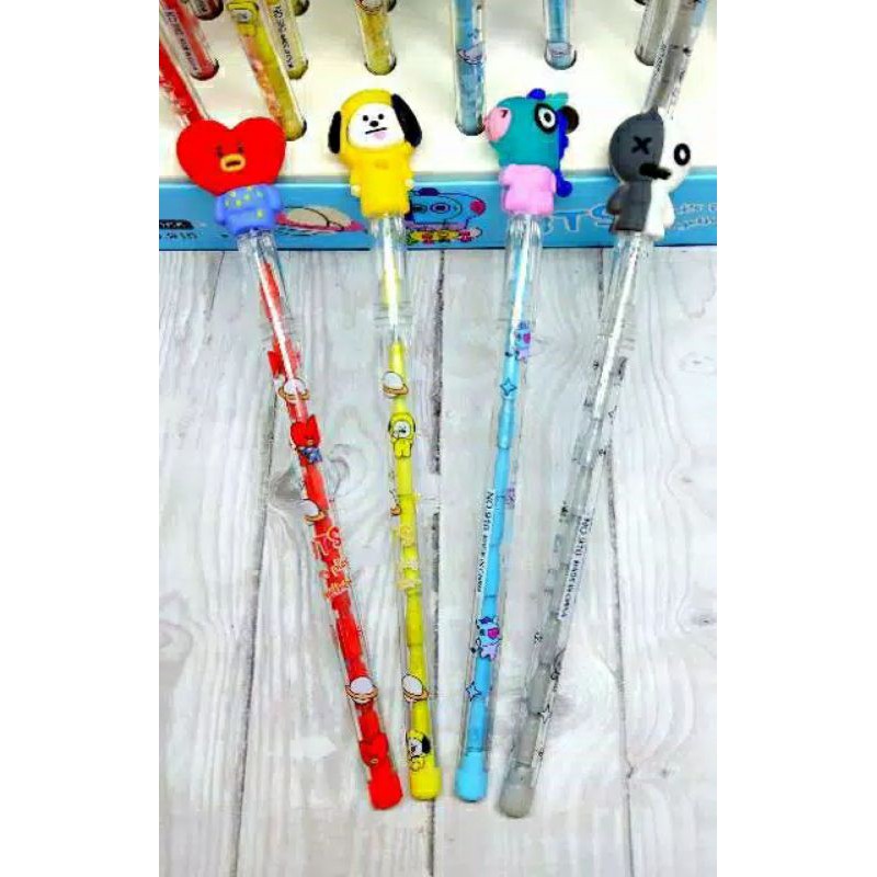 

PENSIL SUSUN BENSIA 4PCS CABUT PASANG MOTIF BT21